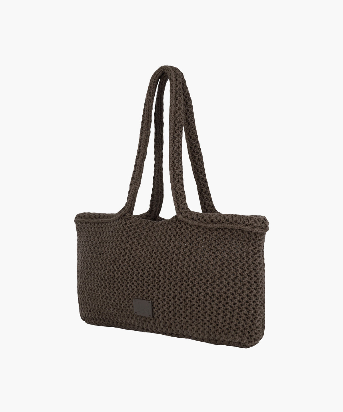 Marithe & Francois Girbaud - Classic Logo Net Shoulder Bag (Dark Brown) product image 2 | TRAB K-Fashion Australia