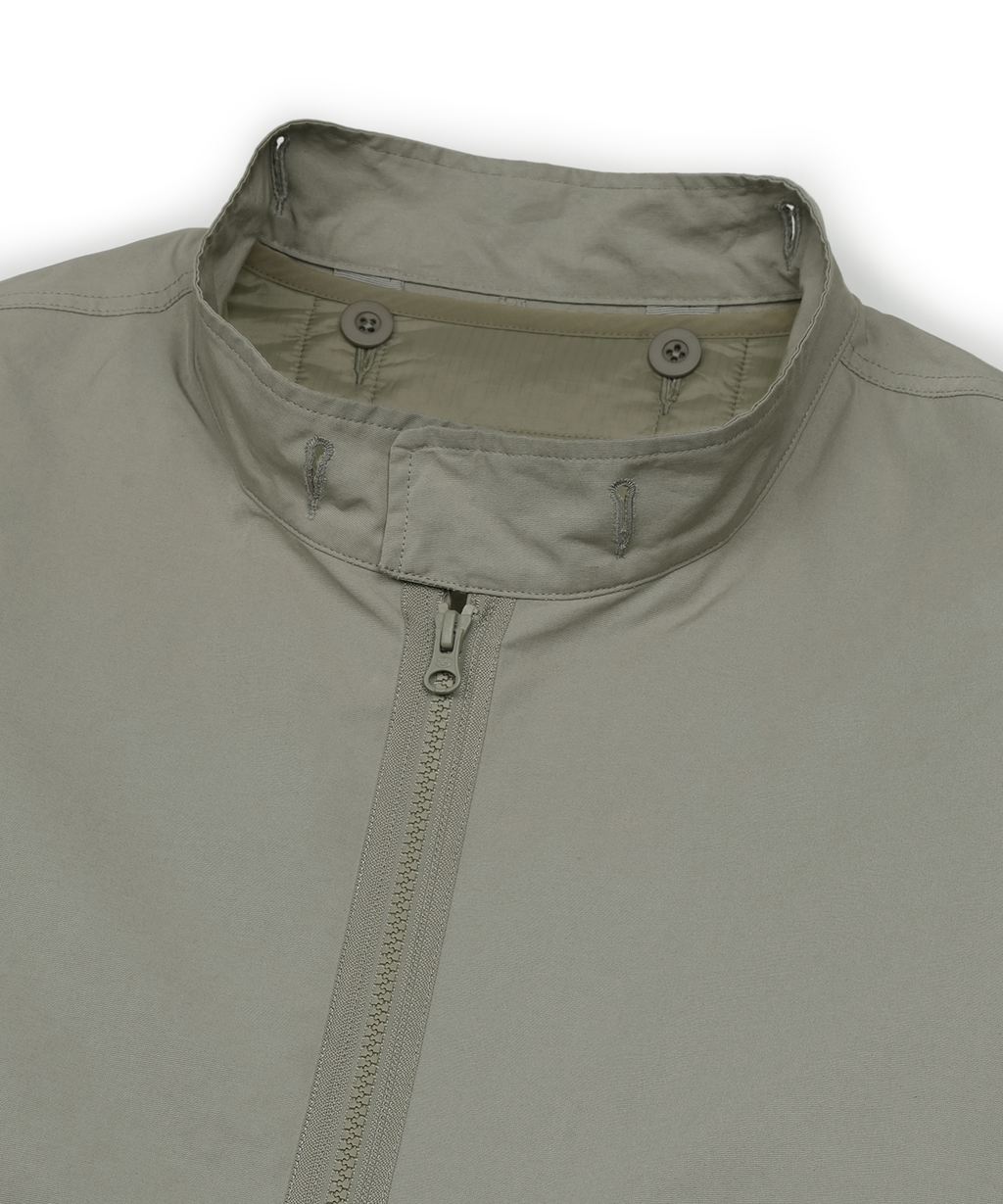 Zipper Field Parka (Grey Beige)