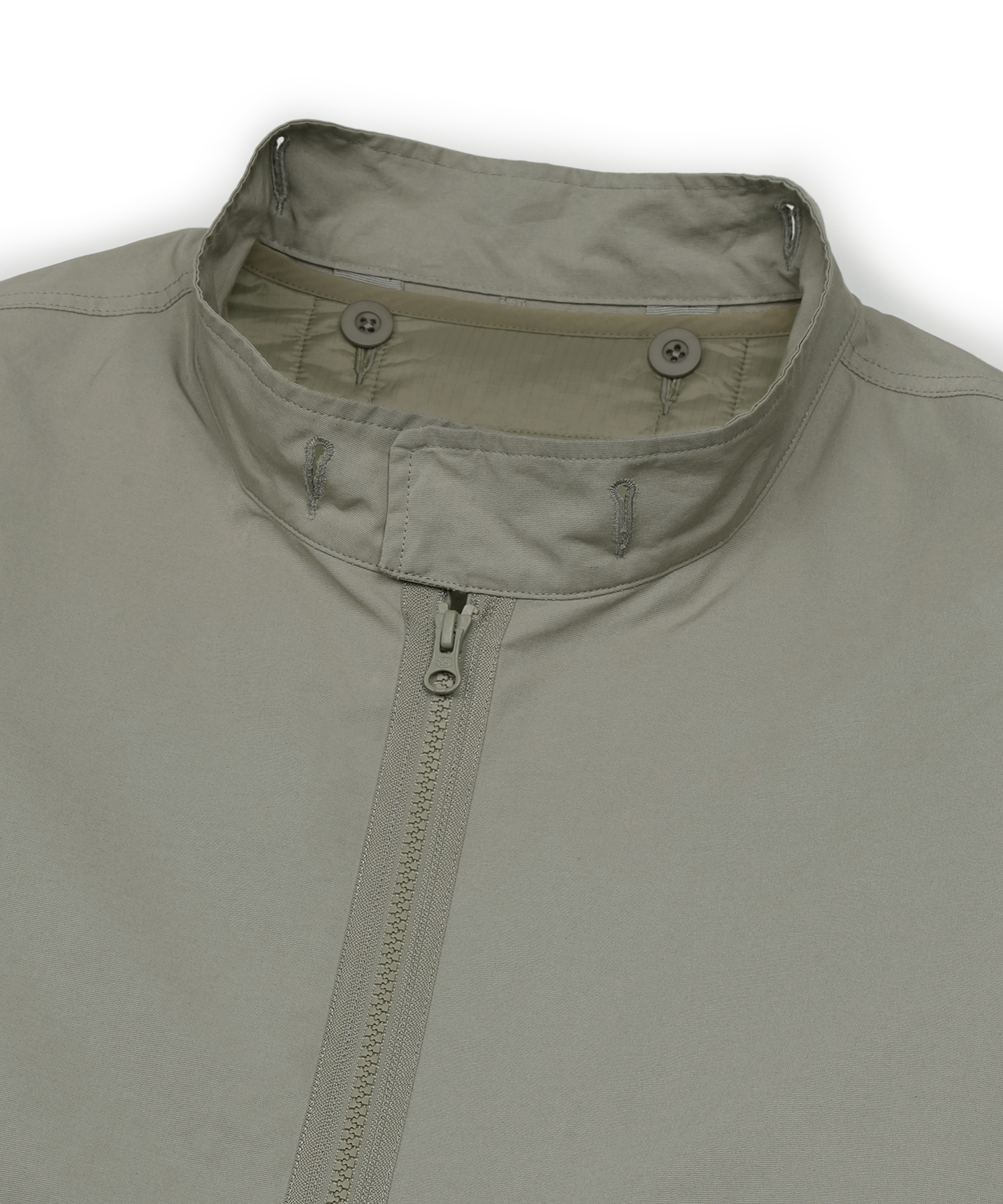 Zipper Field Parka (Grey Beige)