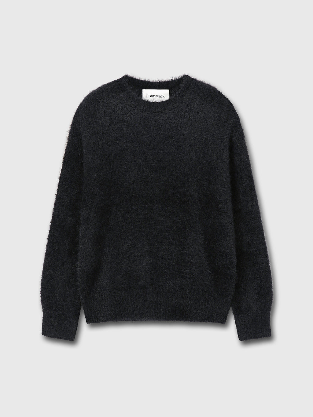 Tonywack - Faux Fur Crew-Neck Top (Black) product image 7 | TRAB K-Fashion Australia
