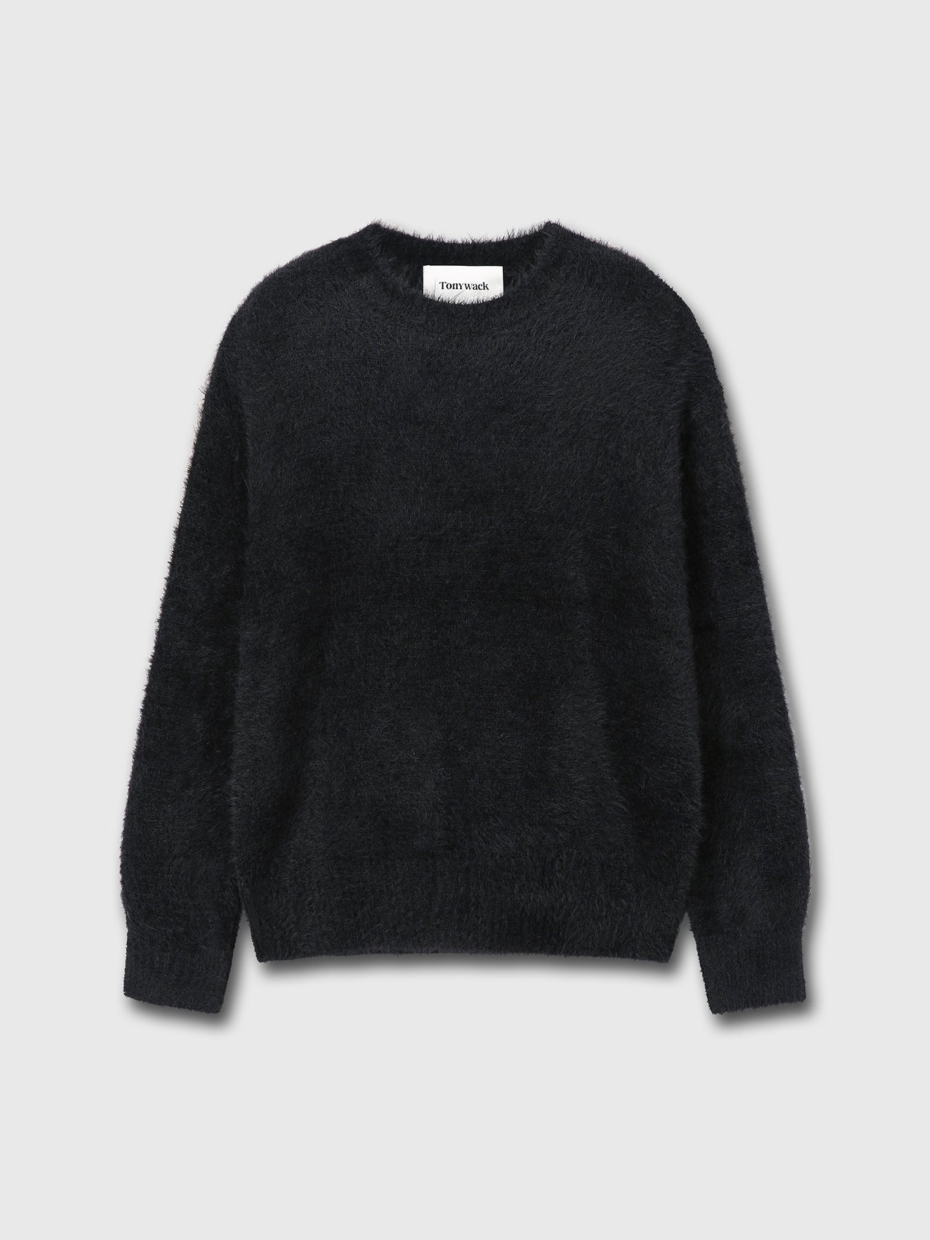 Tonywack - Faux Fur Crew-Neck Top (Black) product image 7 | TRAB K-Fashion Australia