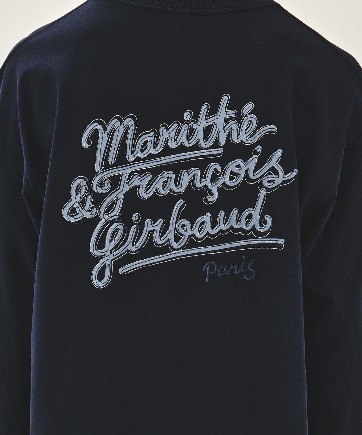 Marithe & Francois Girbaud - Back Drawing Logo Long Sleeve Tee (Navy) product image 4 | TRAB K-Fashion Australia