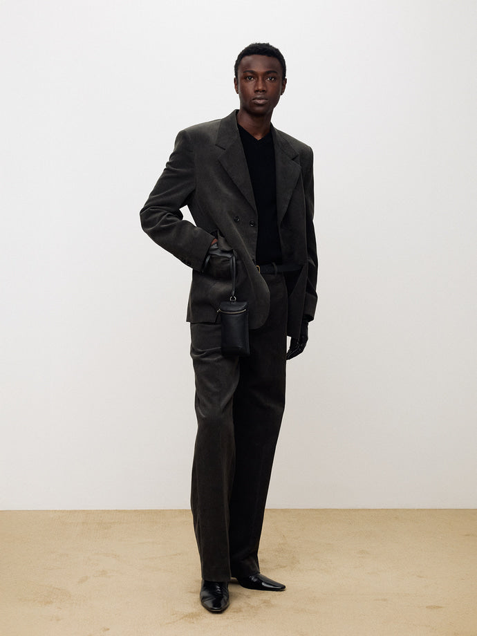 Tonywack - Corduroy Single-Breasted Tailored Jacket (Anthracite) product image 2 | TRAB K-Fashion Australia