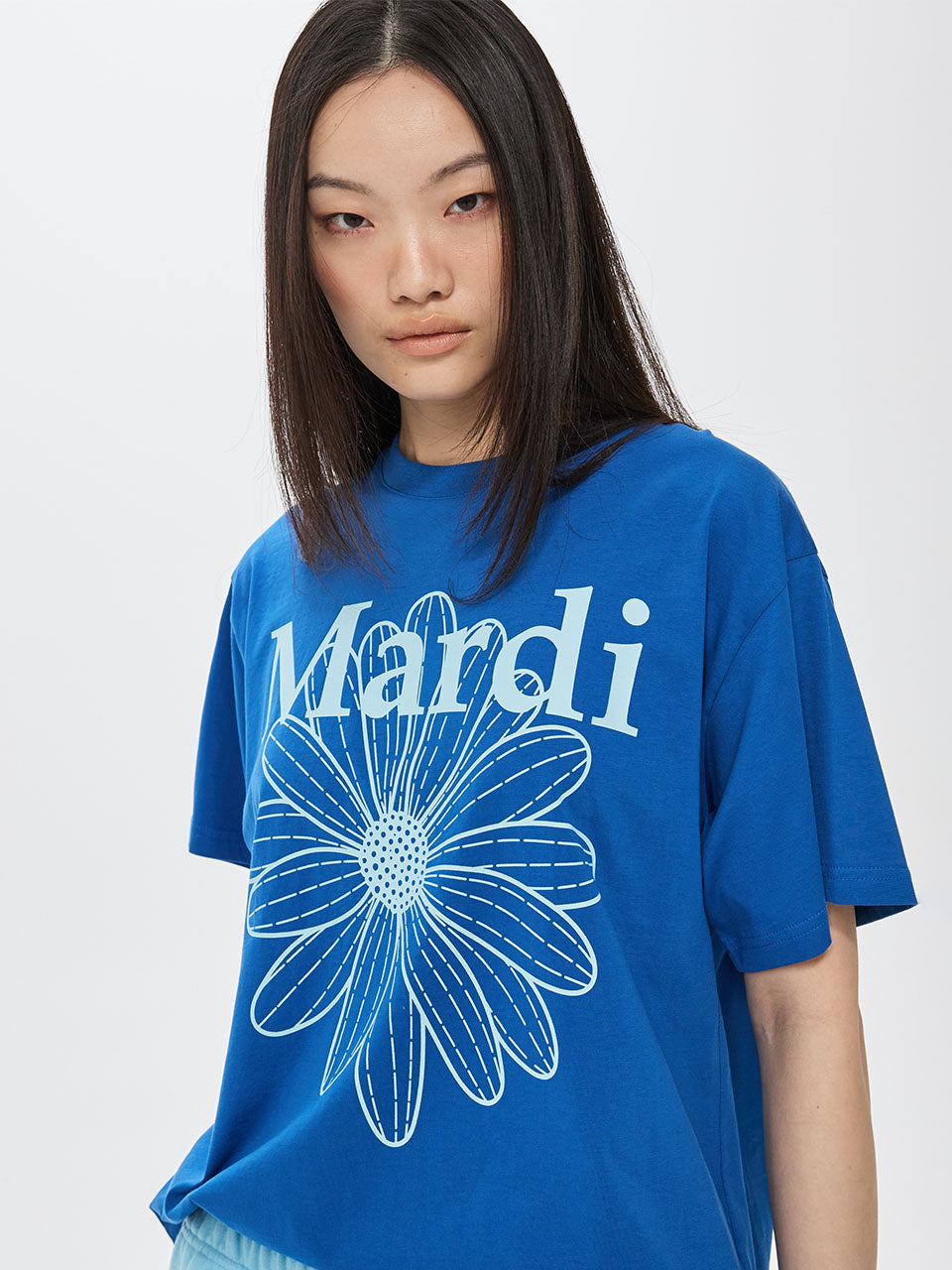 Mardi Mercredi - Tshirt Flowermardi (Blue Sky) product image 1 | TRAB K-Fashion Australia