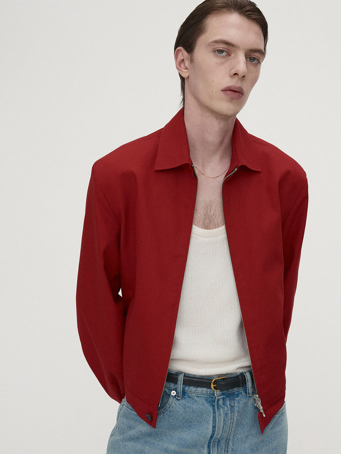 Tonywack - Cotton Twill French Blouson (Red) product image 1 | TRAB K-Fashion Australia