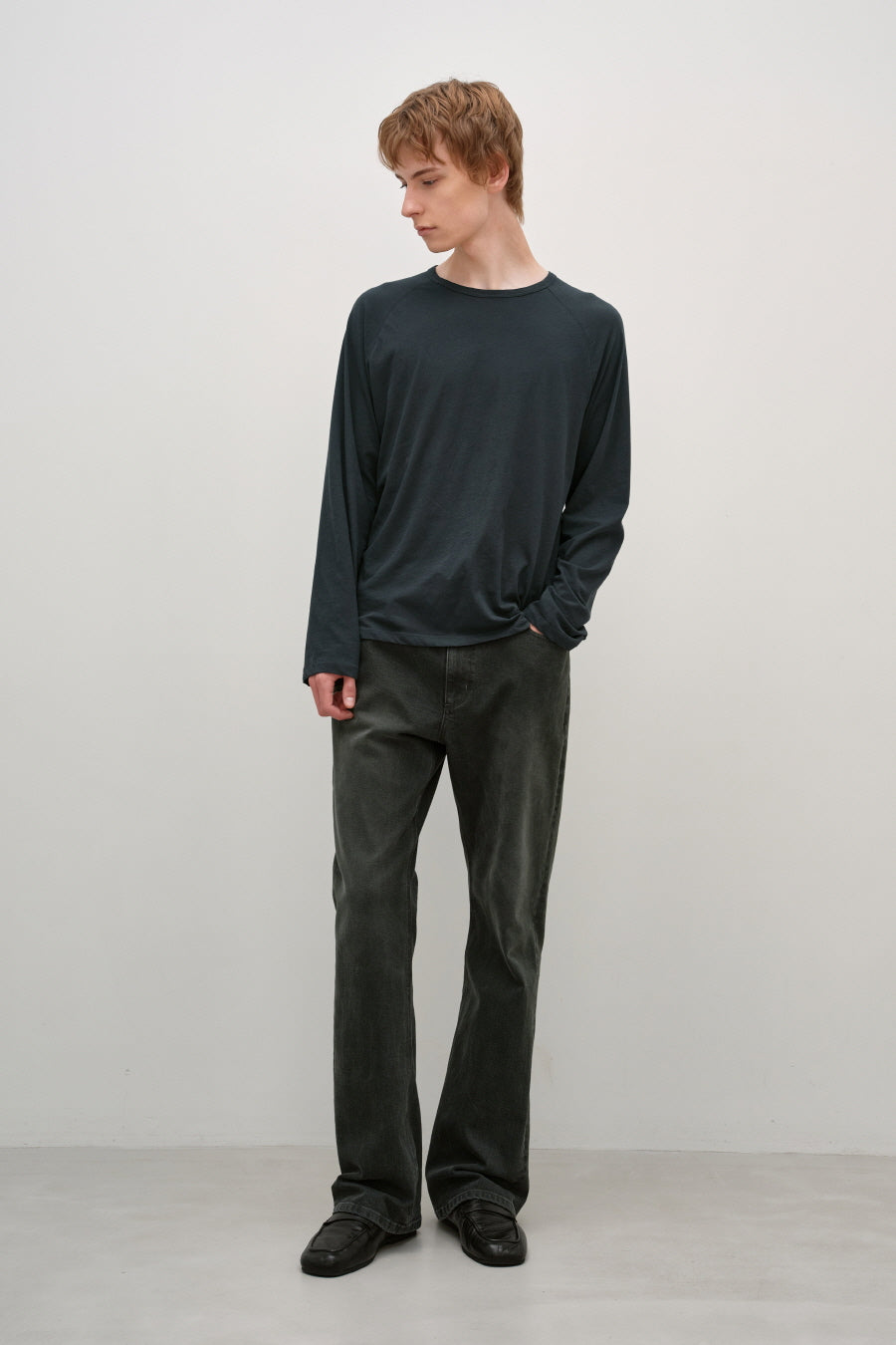 Insilence - High Twist Cotton Long Sleeve (Charcoal) product image 4 | TRAB K-Fashion Australia
