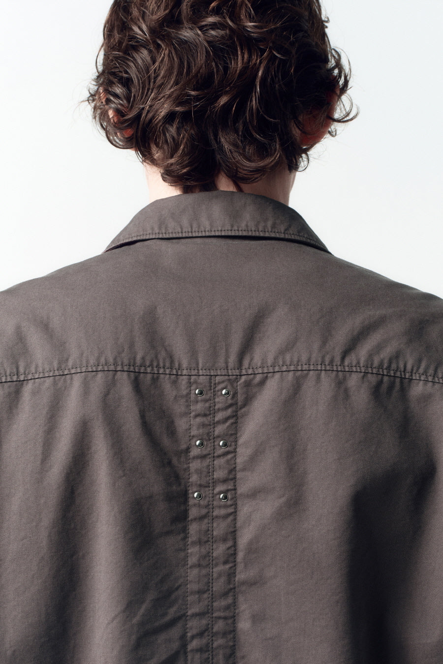 Insilence - Stud Cotton Blouson (Brown) product image 5 | TRAB K-Fashion Australia