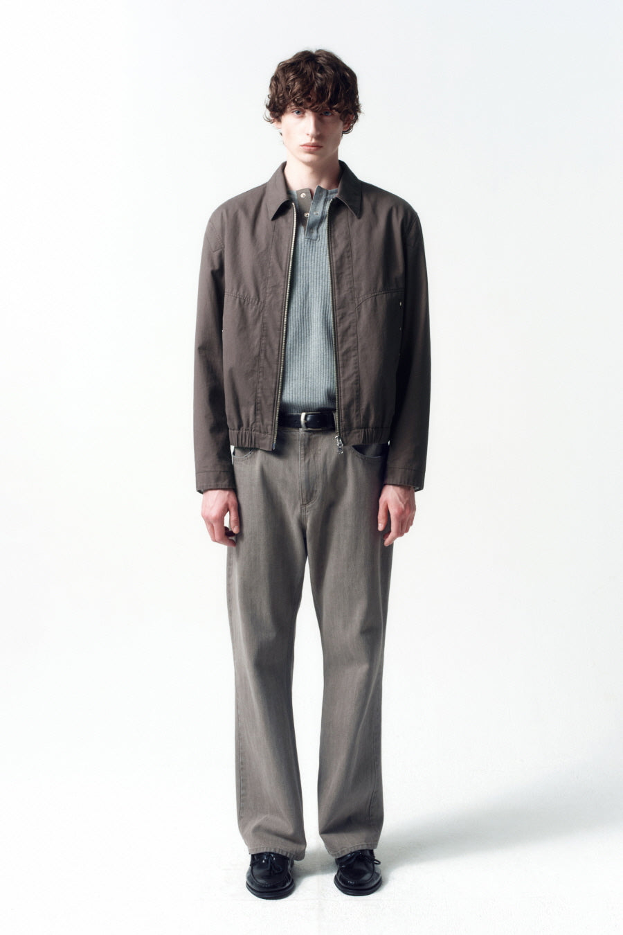 Insilence - Semi Flare Jean (Ash Beige) product image 1 | TRAB K-Fashion Australia