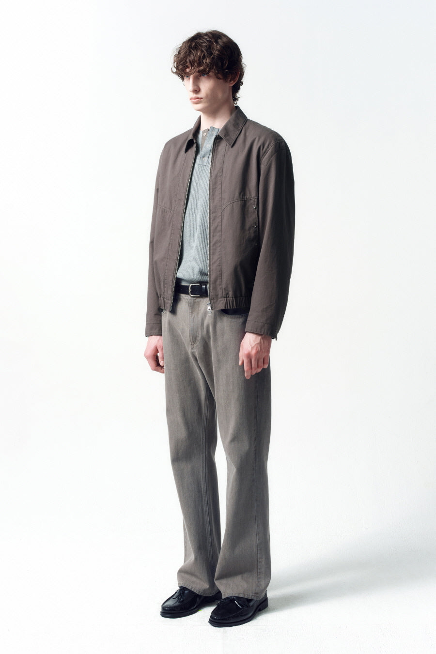 Insilence - Semi Flare Jean (Ash Beige) product image 2 | TRAB K-Fashion Australia