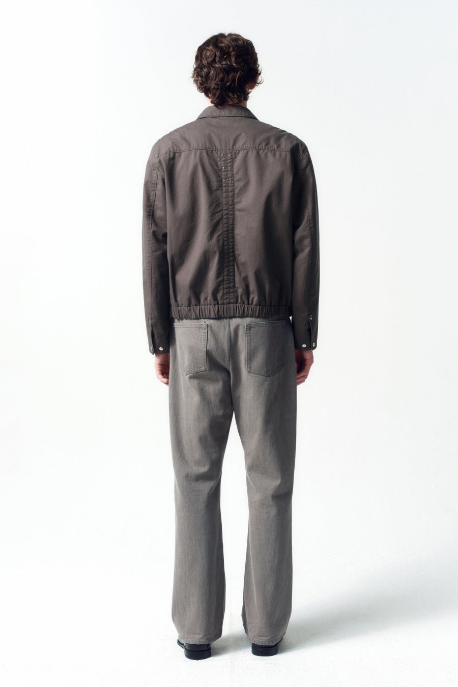 Insilence - Stud Cotton Blouson (Brown) product image 6 | TRAB K-Fashion Australia