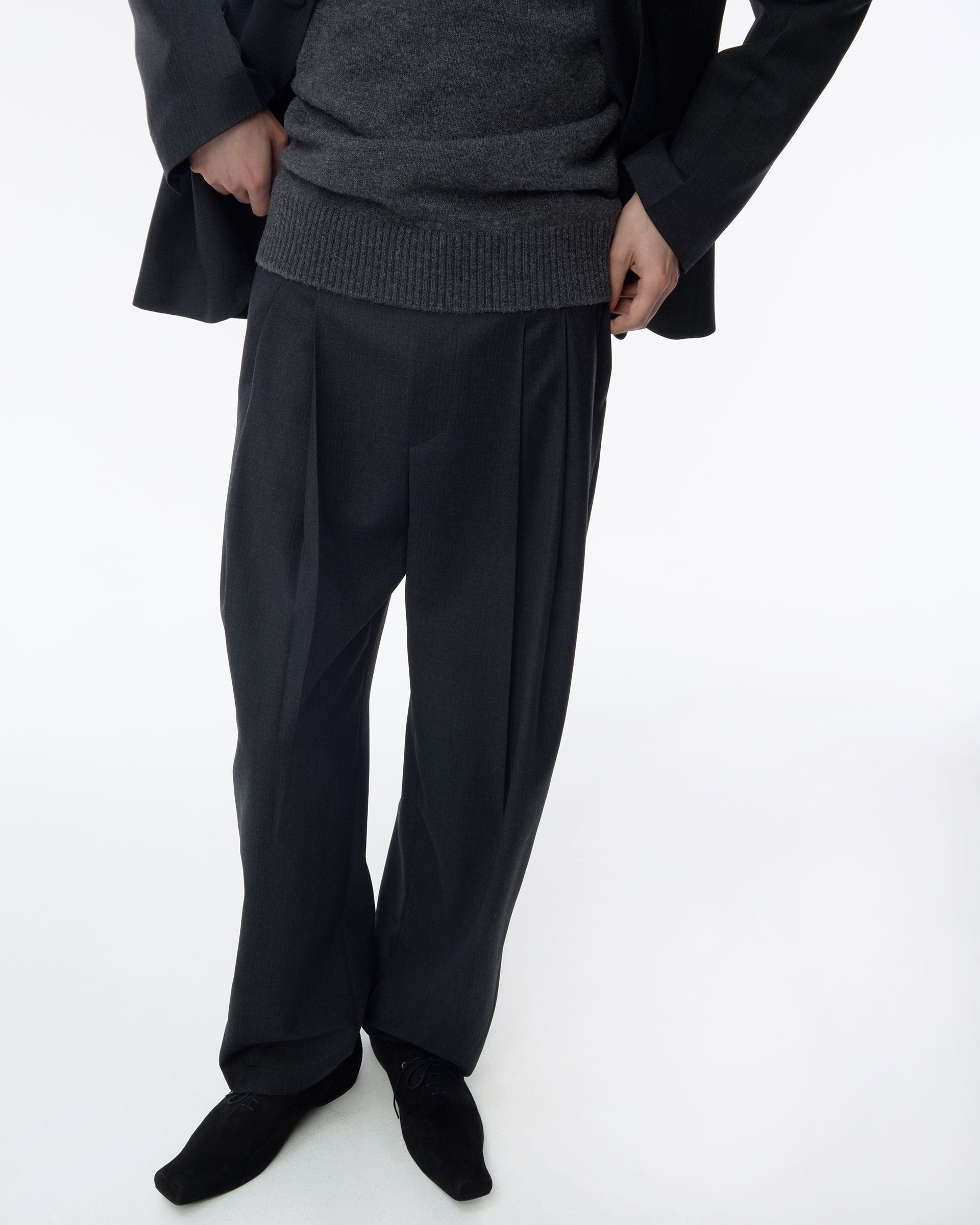 Ader Error - Sig; BK Tag slacks 02 (Grey) product image 12 | TRAB K-Fashion Australia