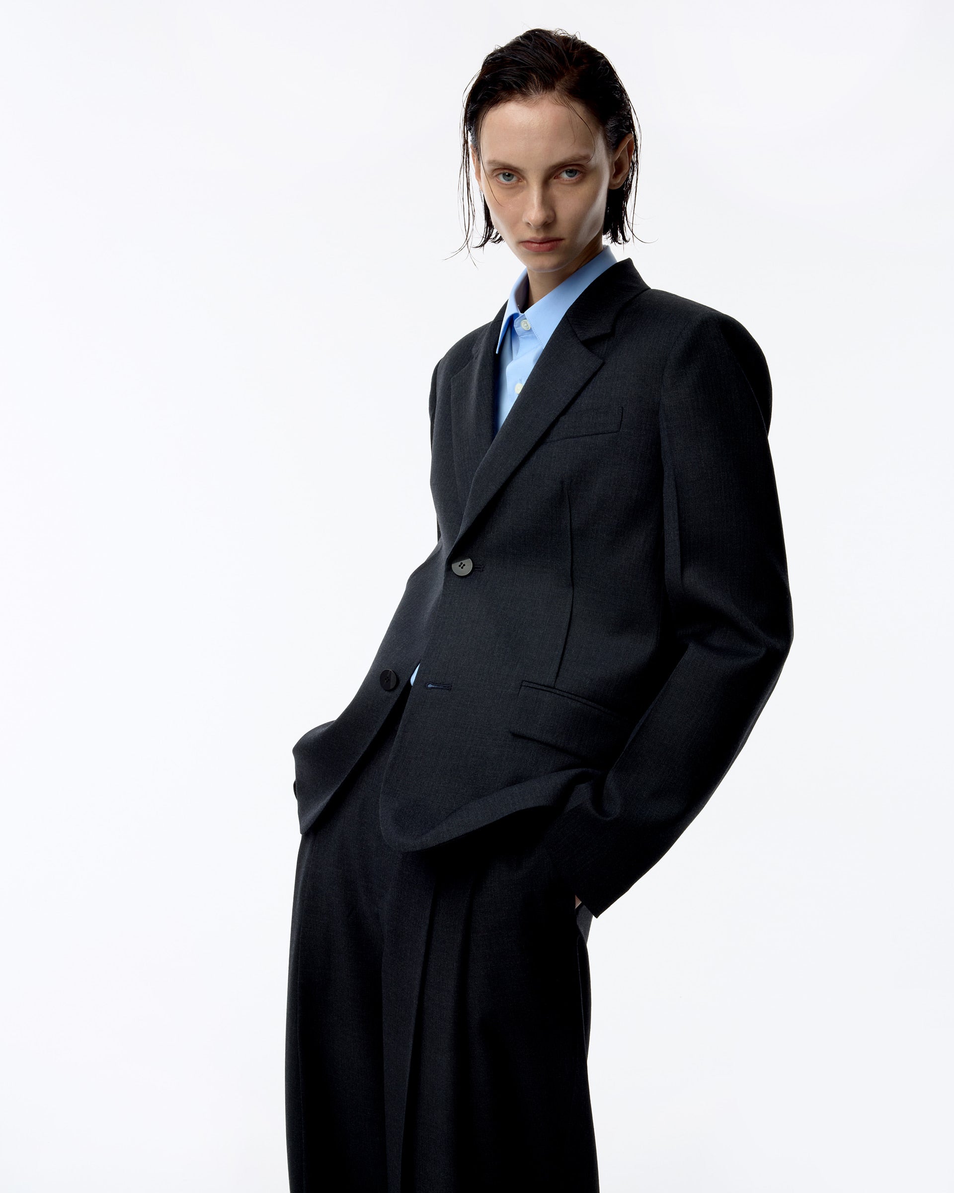 Ader Error - Sig; BK Tag slacks 02 (Grey) product image 3 | TRAB K-Fashion Australia