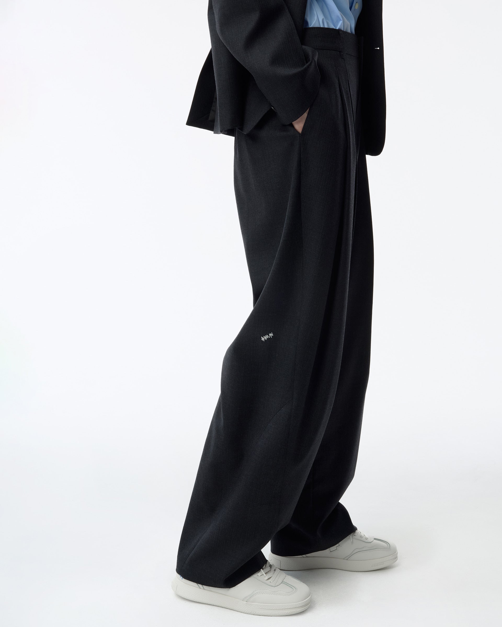 Ader Error - Sig; BK Tag slacks 02 (Grey) product image 6 | TRAB K-Fashion Australia