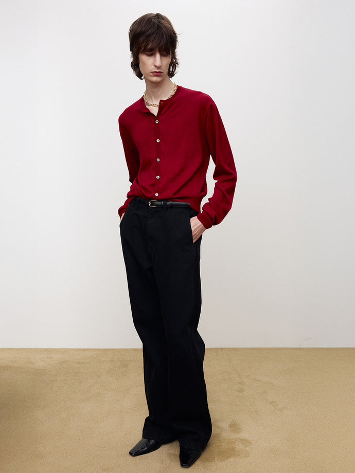 Tonywack - Side Panel Lace Trimmed Denim Jeans (Rinsed Black) product image 1 | TRAB K-Fashion Australia