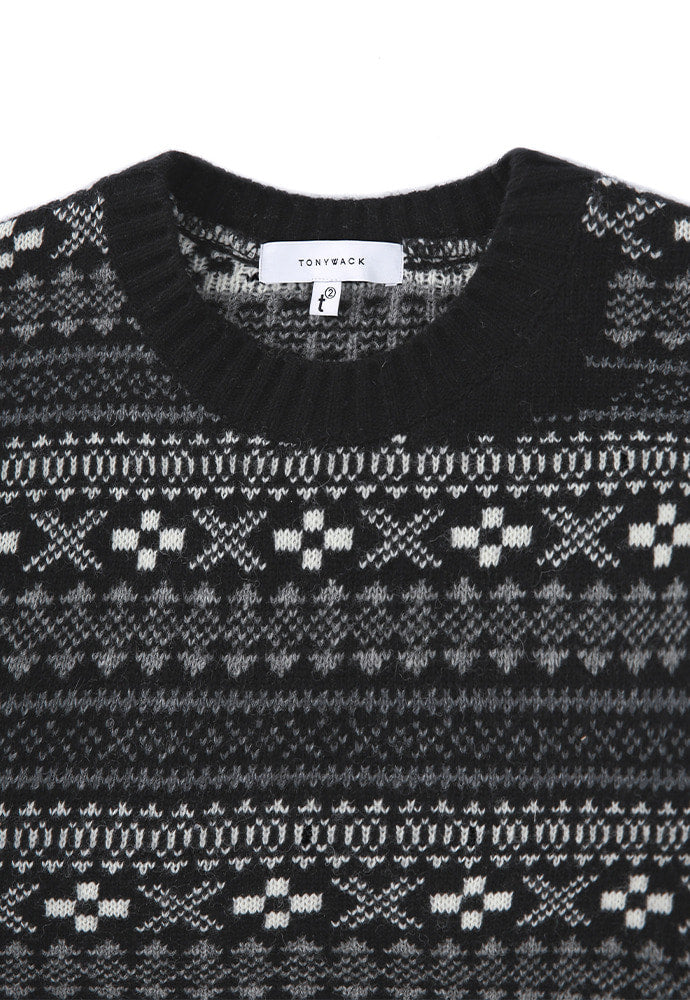 Tonywack - Flow Fair-Isle Sweater (Black) product image 7 | TRAB K-Fashion Australia