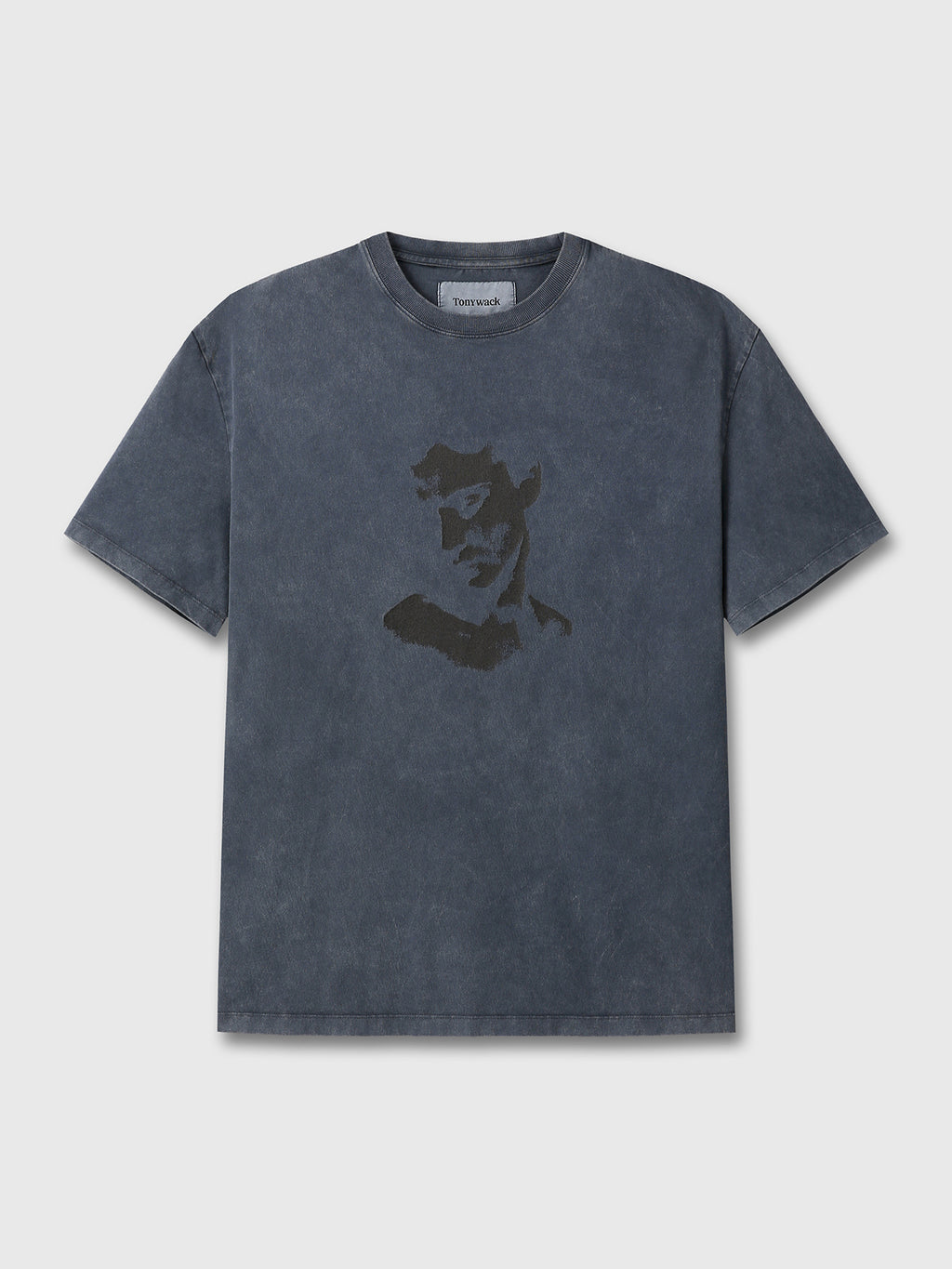 Tonywack - Portrait Garment Dyed T-Shirt (Faded Navy) product image 7 | TRAB K-Fashion Australia