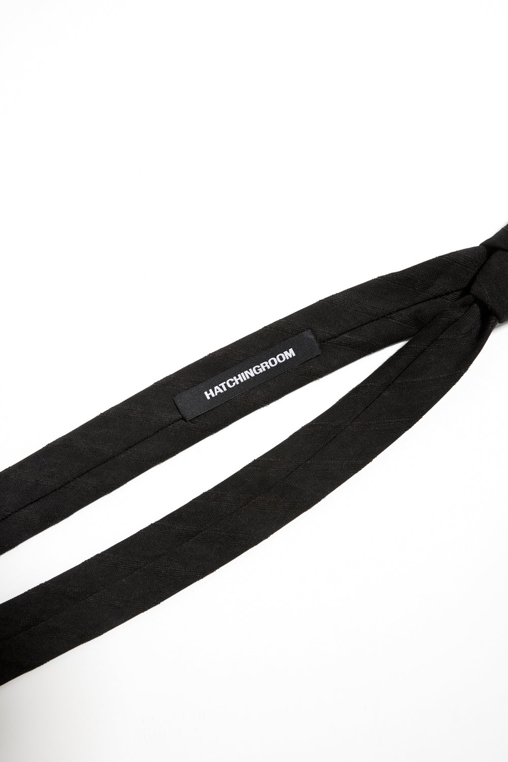Hatchingroom - Pete Tie Velveteen Stripe (Black) product image 4 | TRAB K-Fashion Australia