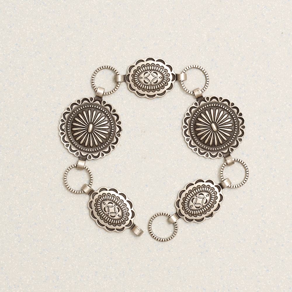 Towtow Archive - Yanni Concho Link Bracelet Silver Burnish (OC) product image 1 | TRAB K-Fashion Australia
