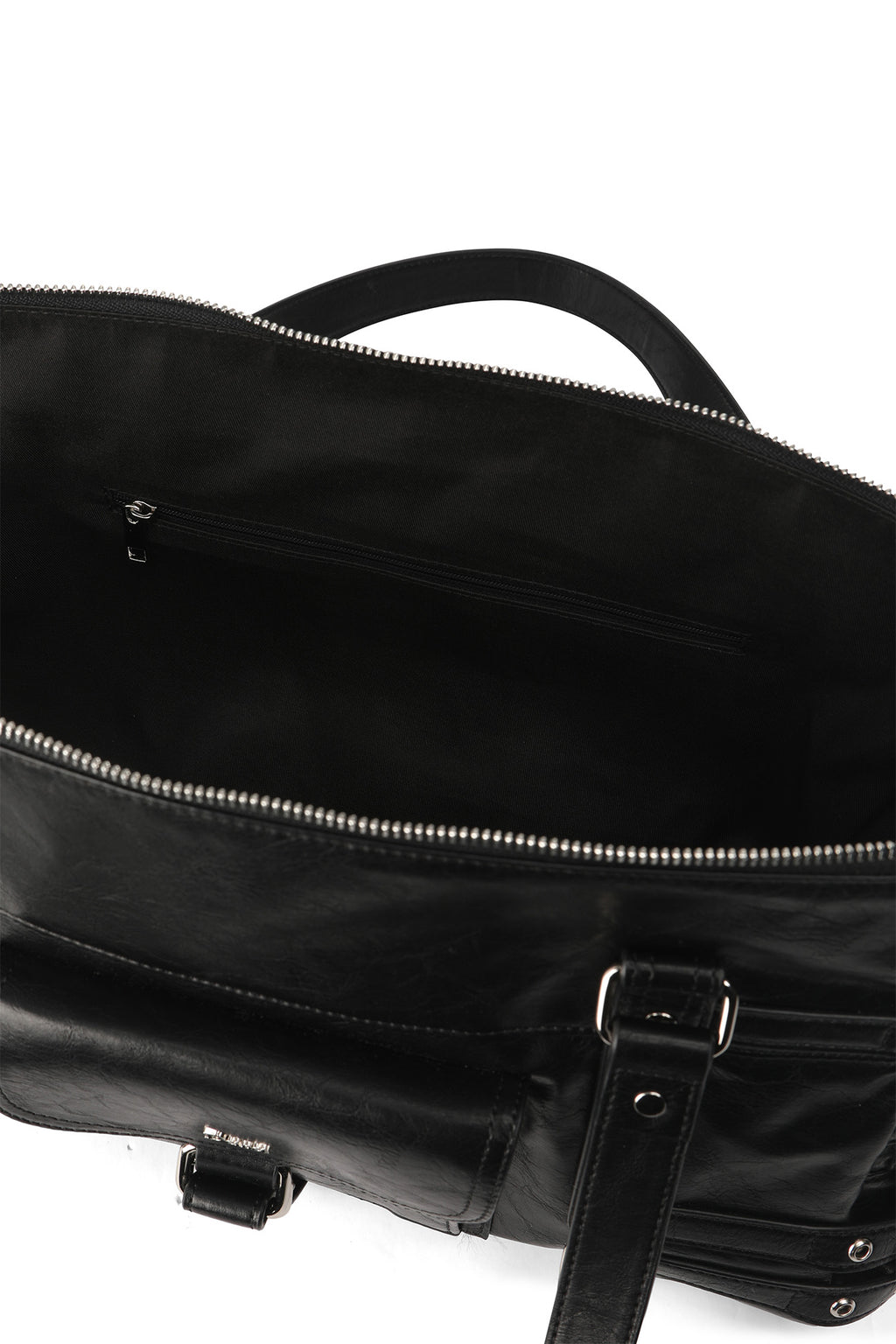 Deinet - Belted Pocket Shoulder Bag (Black) product image 8 | TRAB K-Fashion Australia