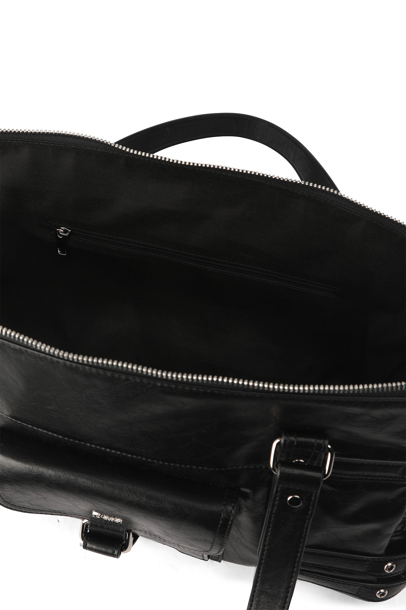 Deinet - Belted Pocket Shoulder Bag (Black) product image 8 | TRAB K-Fashion Australia