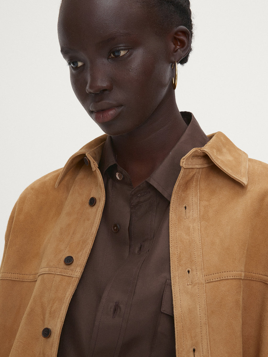 Tonywack - Suede Regular Fit Shirt (Light Beige) product image 6 | TRAB K-Fashion Australia