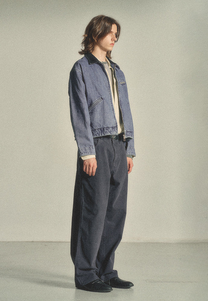 Art if acts - Marina Denim Work Jacket (Mid Blue) product image 3 | TRAB K-Fashion Australia