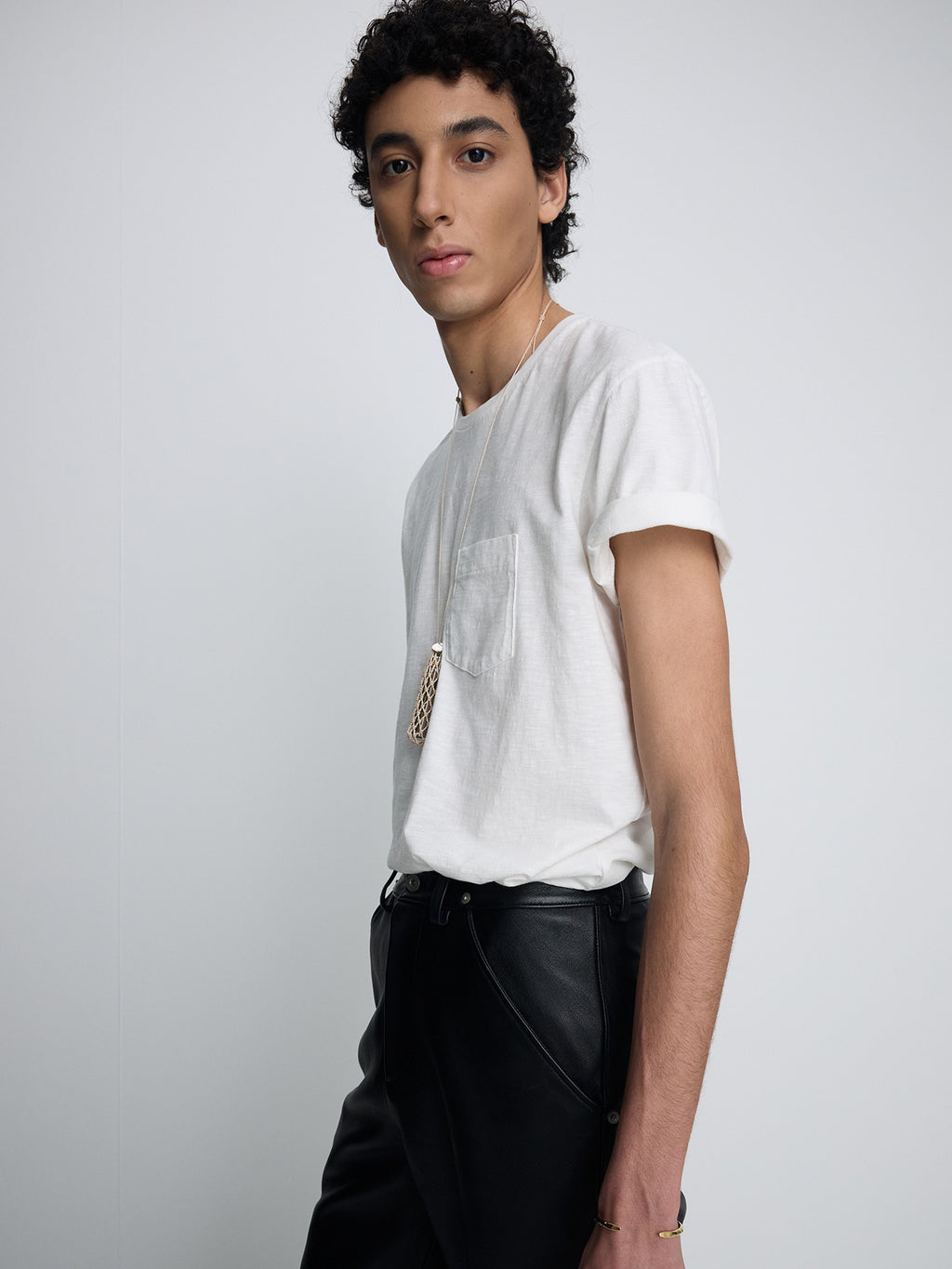 Tonywack - Soft Slub Jersey Pocket T-Shirt (Off White) product image 4 | TRAB K-Fashion Australia