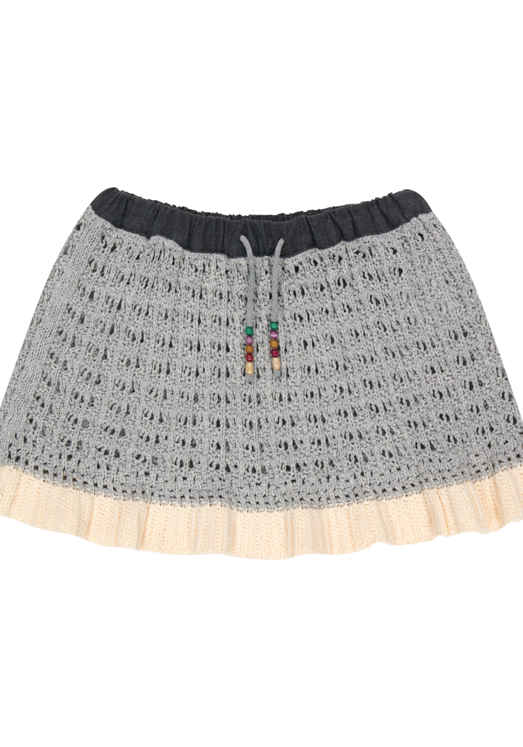 Coyseio - Layered Knit Skirt (Melange Grey) product image 2 | TRAB K-Fashion Australia