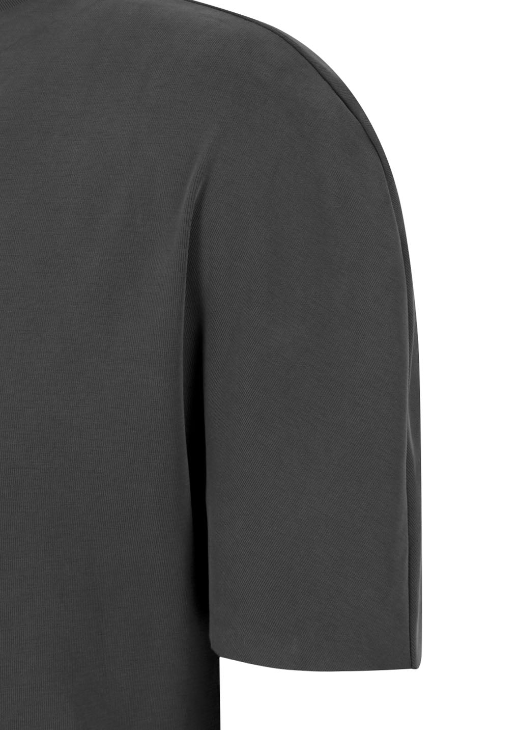 Amomento - [Pre-Order] Mock Neck Raglan T-shirt (Charcoal) product image 5 | TRAB K-Fashion Australia