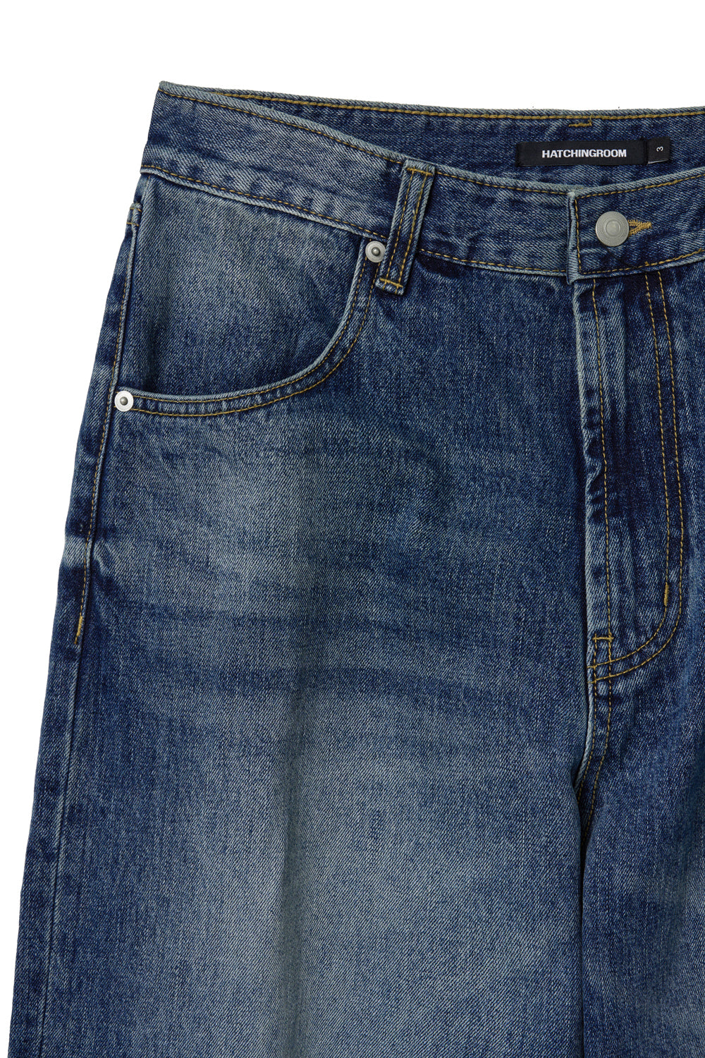 Hatchingroom - Flare Button Jeans Washed (Blue) product image 4 | TRAB K-Fashion Australia