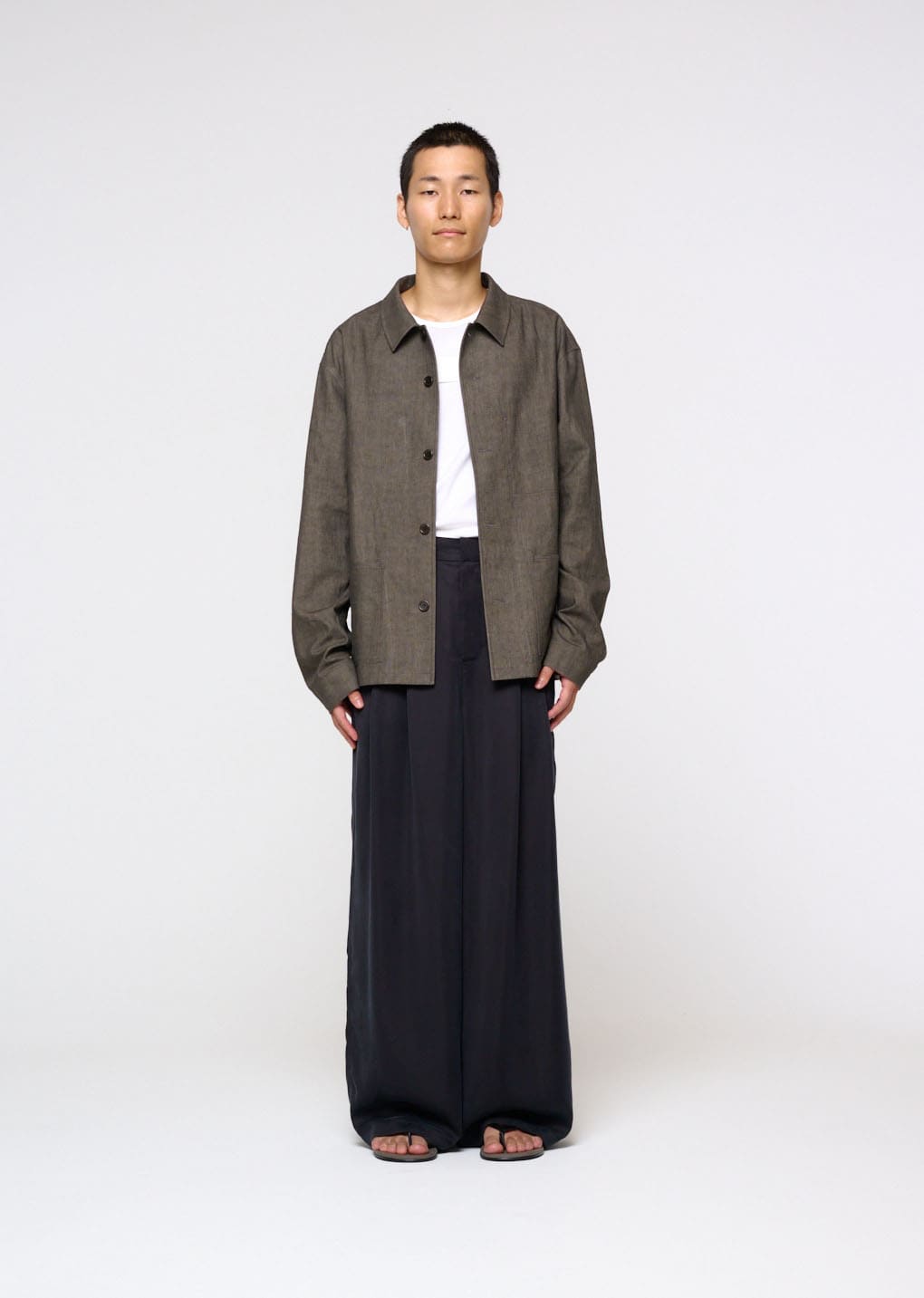 Amomento - Linen Pocket Jacket (Brown) product image 2 | TRAB K-Fashion Australia