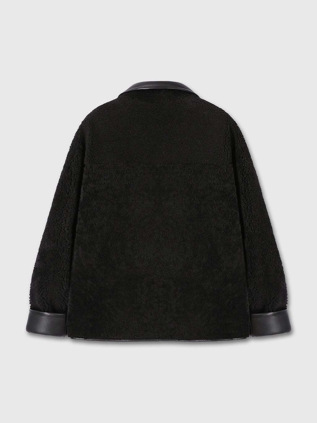 Tonywack - Lamb Leather Reversible Shearling Jacket (Black) product image 16 | TRAB K-Fashion Australia