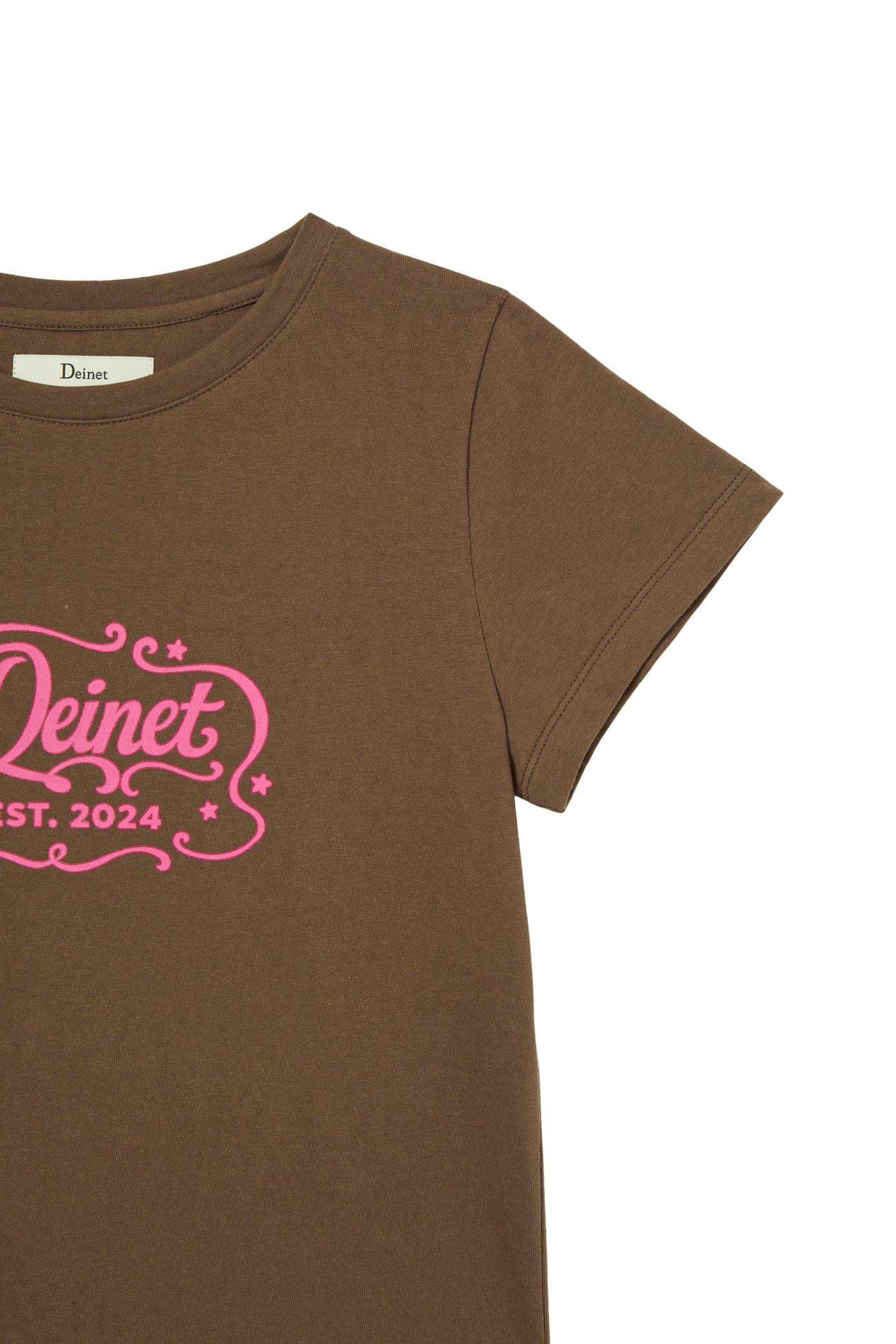 Deinet - Pop Color T-Shirt (Brown) product image 4 | TRAB K-Fashion Australia