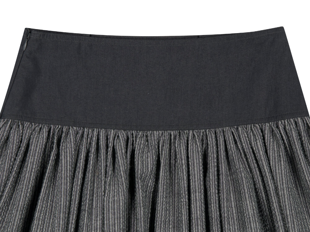 Coyseio - Double Button Stripe Skirt (Black) product image 17 | TRAB K-Fashion Australia