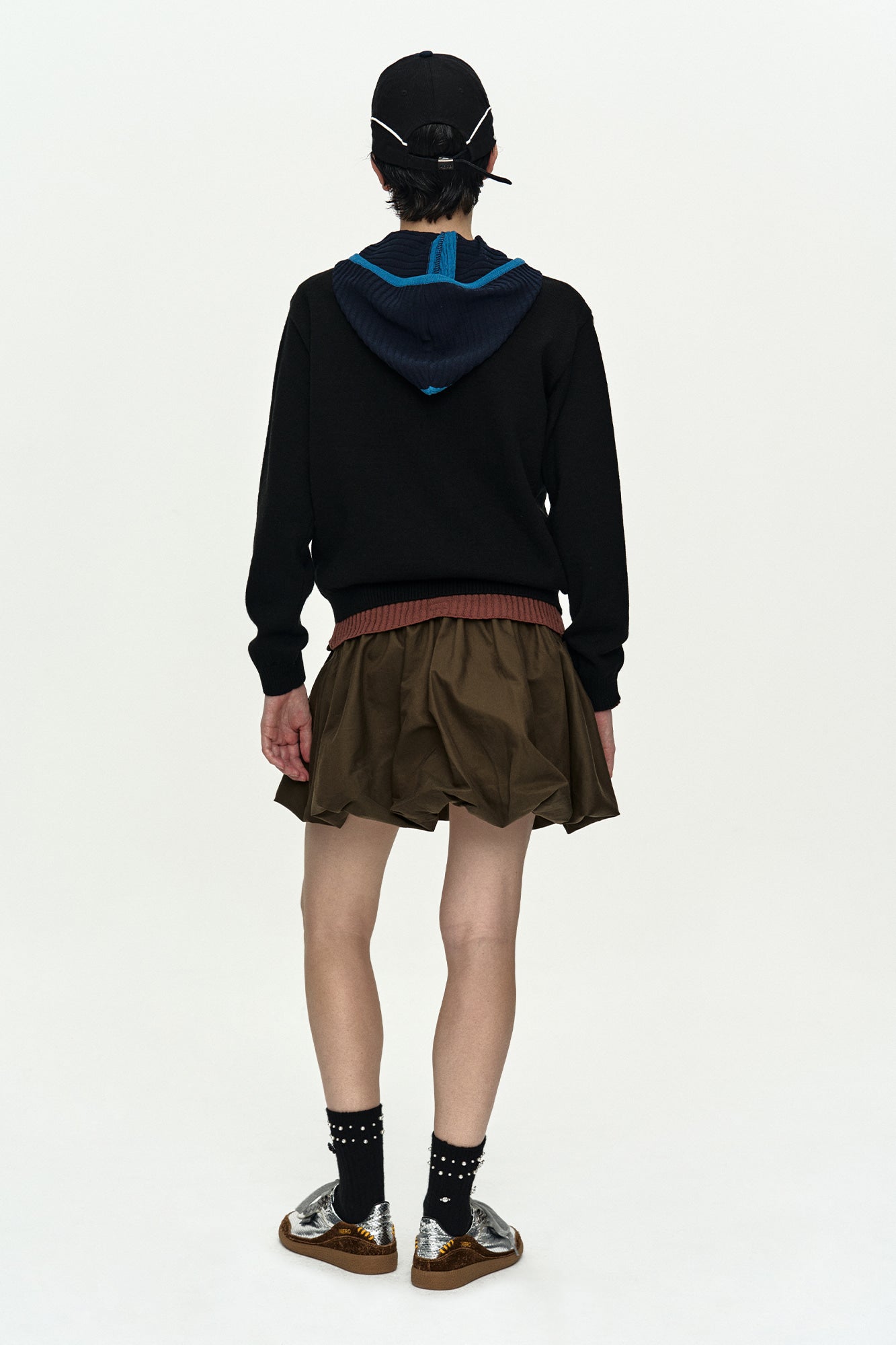 Andersson Bell - Girl's Heart Message Crew-Neck Sweater (Black) product image 3 | TRAB K-Fashion Australia