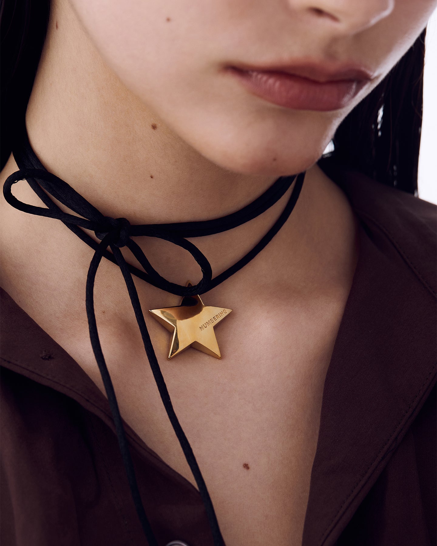 Numbering - Chunky Star Strap Necklace #5771 product image 2 | TRAB K-Fashion Australia