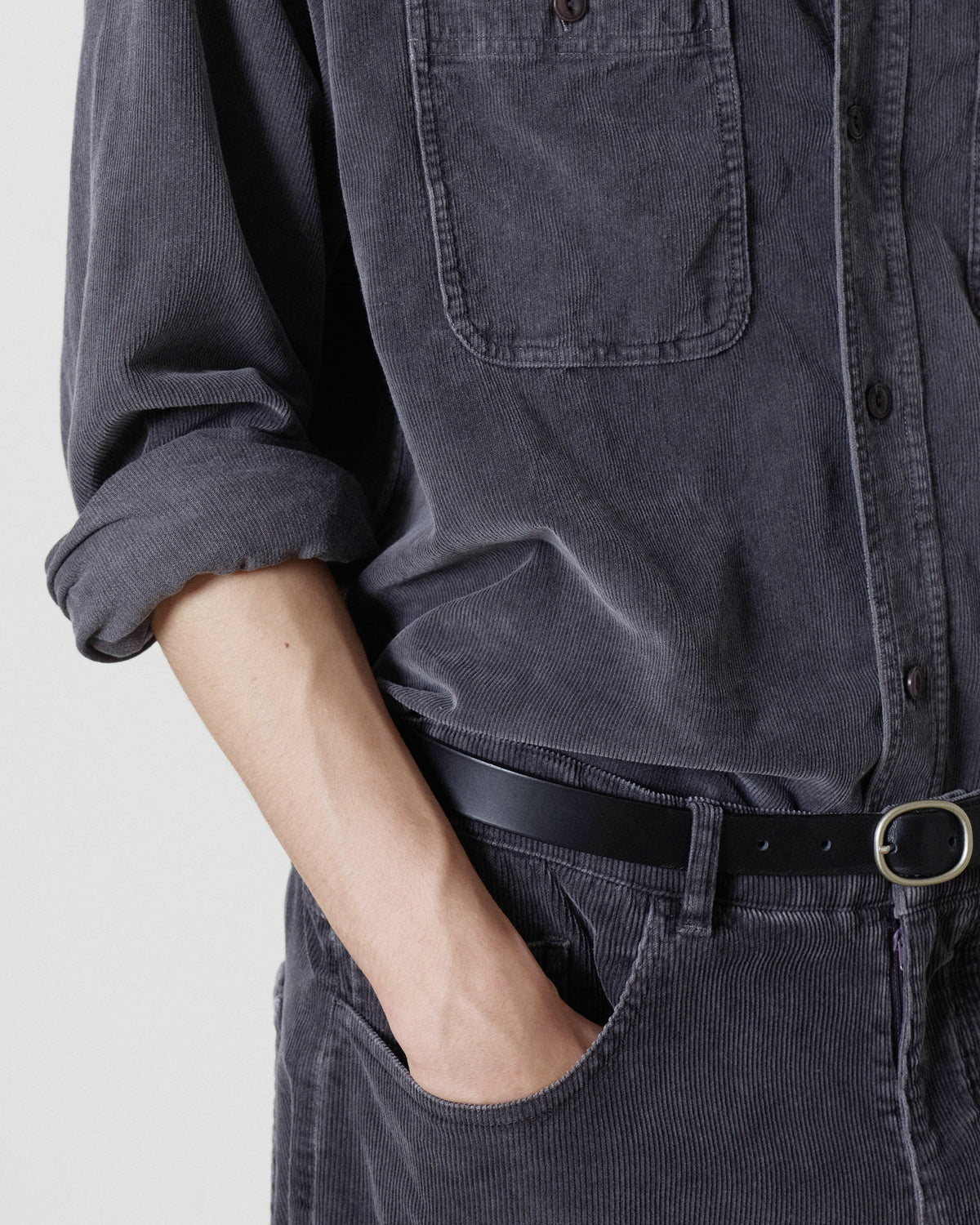 Brownyard - Garment Dyed Corduroy Pants (Navy) product image 4 | TRAB K-Fashion Australia