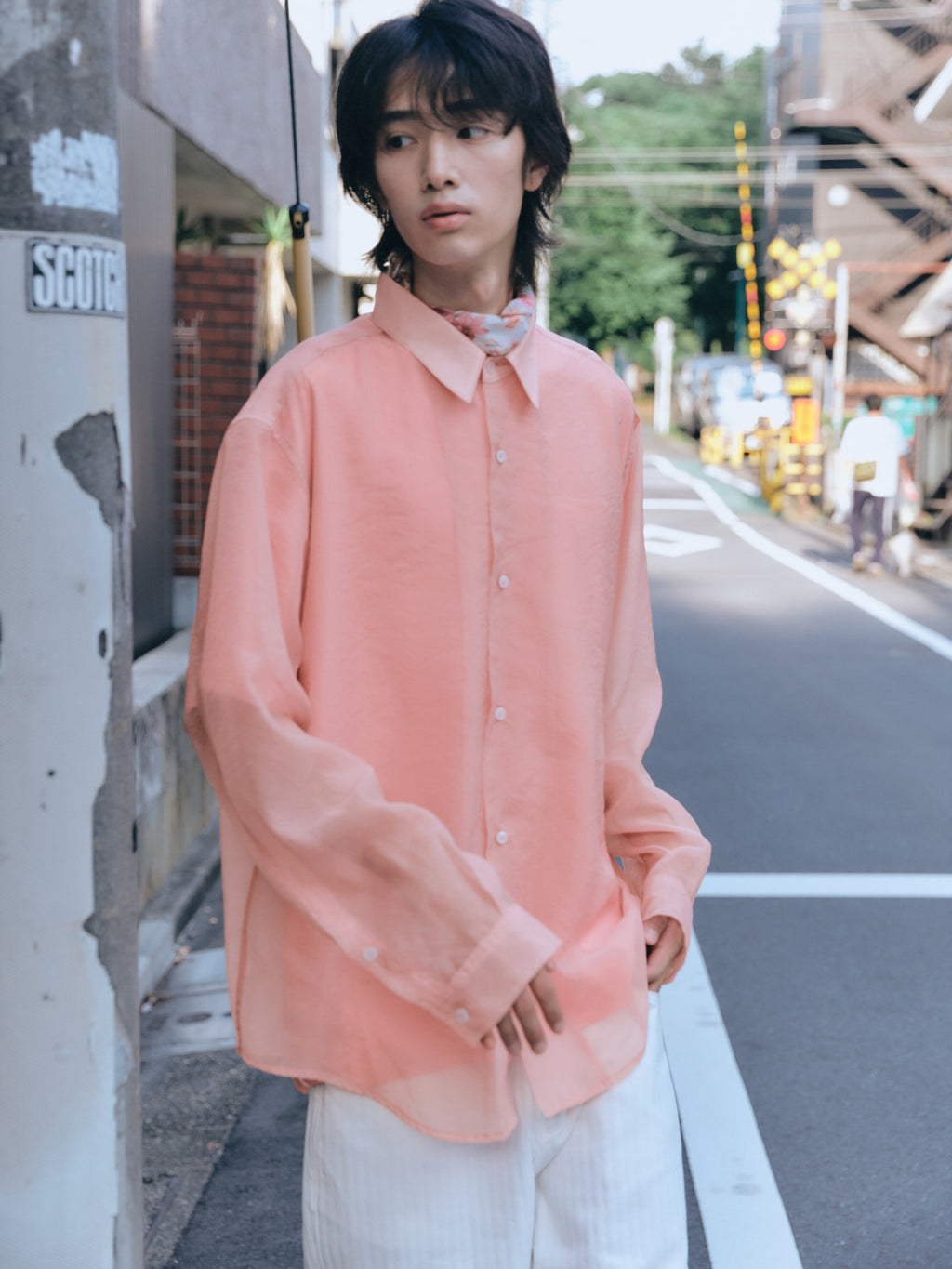 Stu - Sheer Shirt (Pink) product image 10 | TRAB K-Fashion Australia