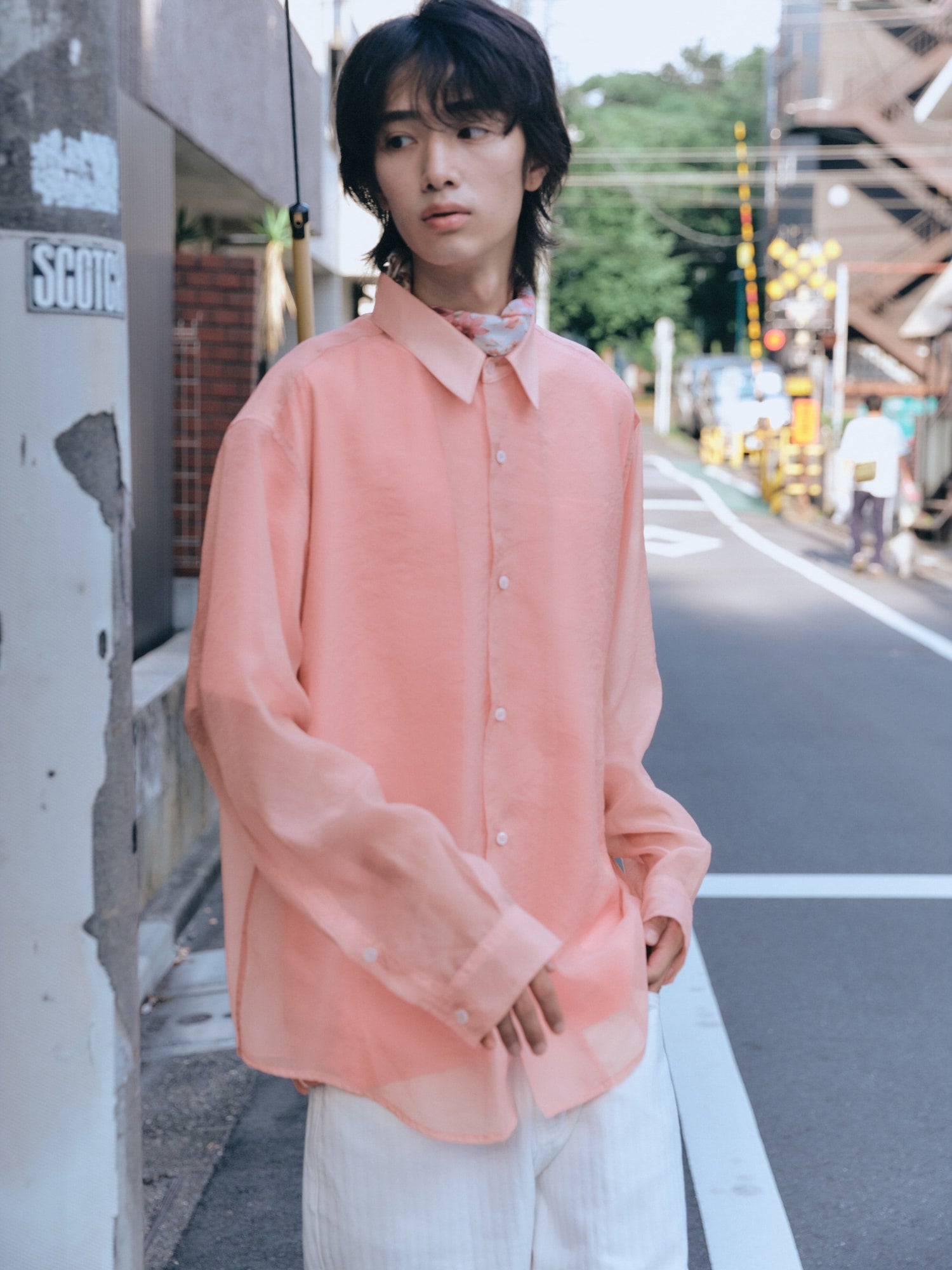 Stu - Sheer Shirt (Pink) product image 10 | TRAB K-Fashion Australia