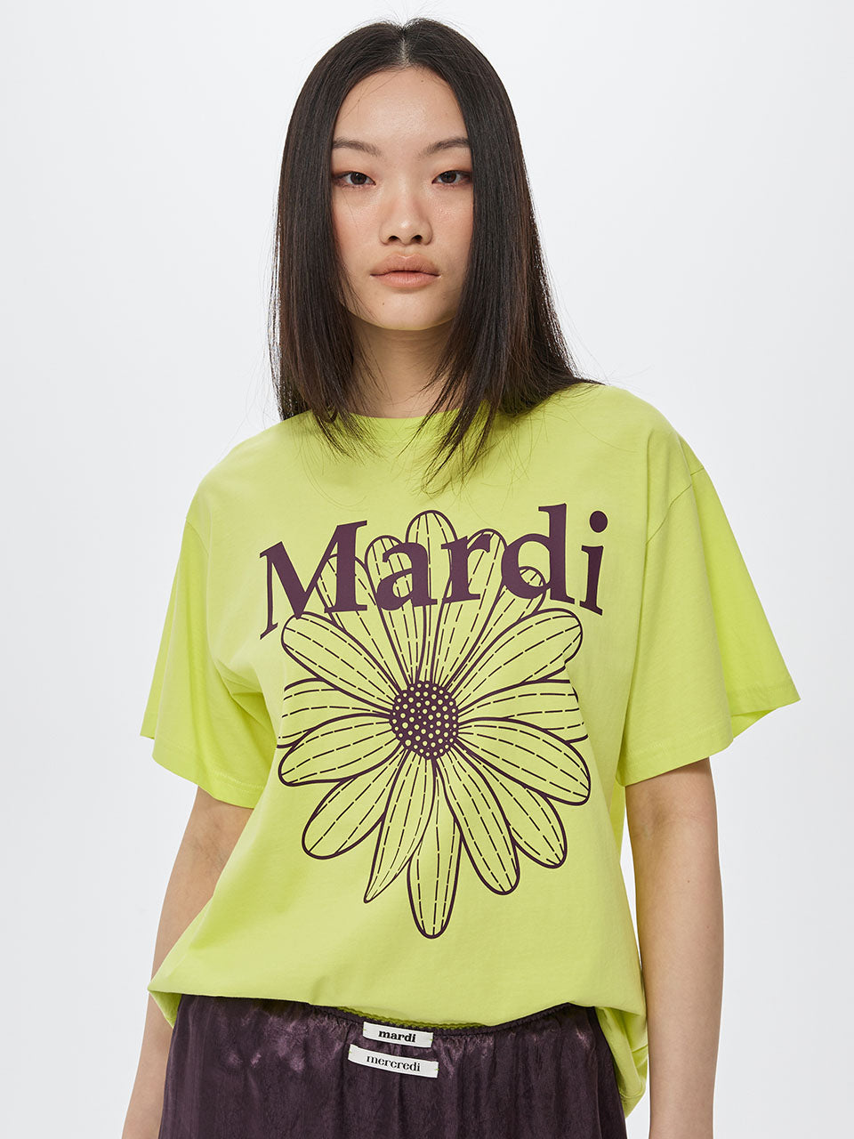 Mardi Mercredi - Tshirt Flowermardi (Yellow Plum) product image 1 | TRAB K-Fashion Australia