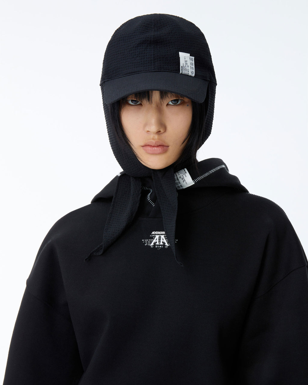 Ader Error - Nolc logo hoodie (Noir) product image 2 | TRAB K-Fashion Australia