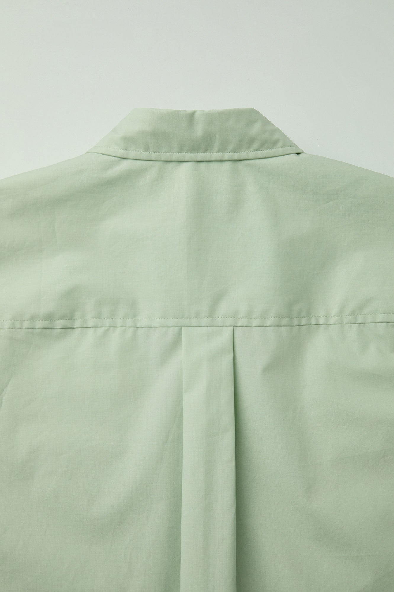 Coor - One Pocket Papery Cotton Half Shirt (Mint) product image 6 | TRAB K-Fashion Australia