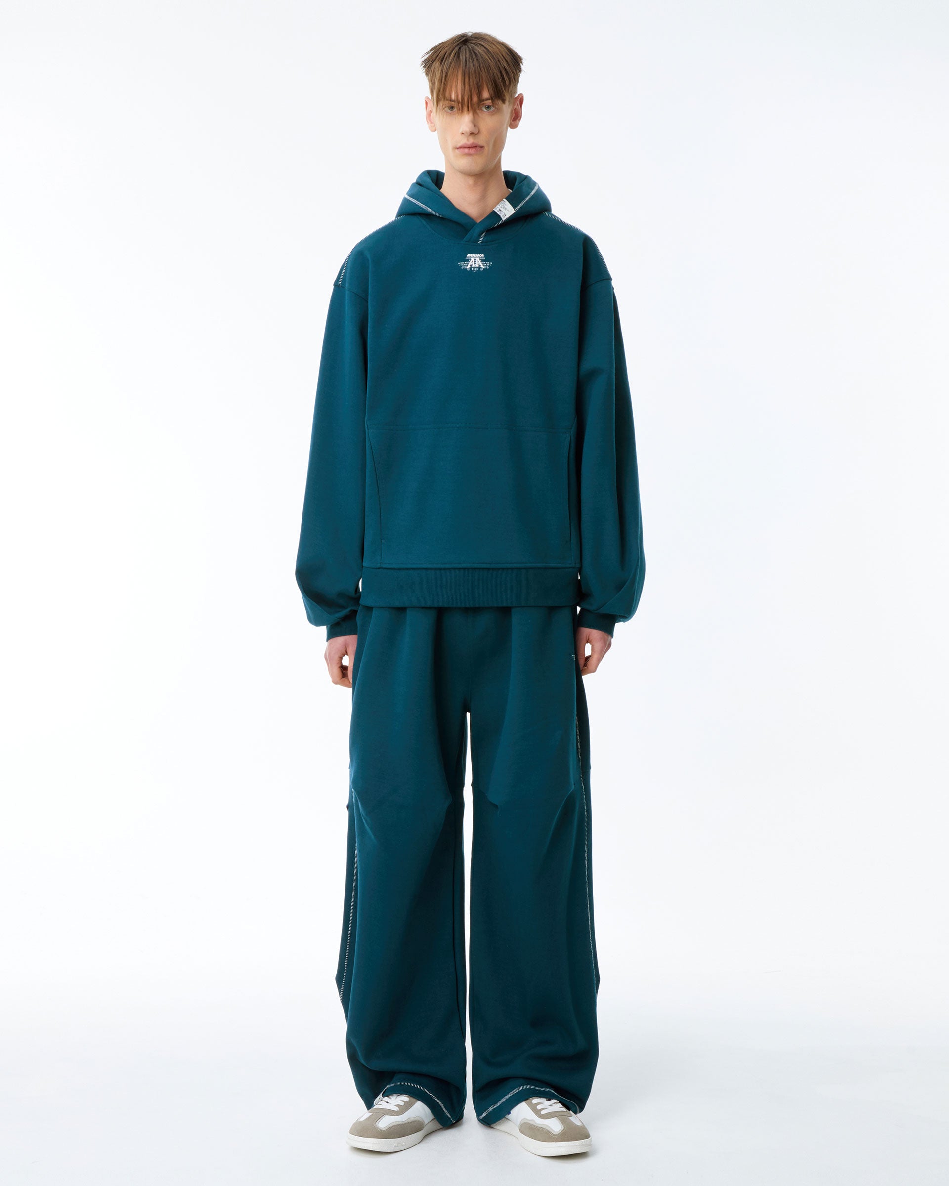 Ader Error - Nolc logo hoodie (Turquoise) product image 4 | TRAB K-Fashion Australia