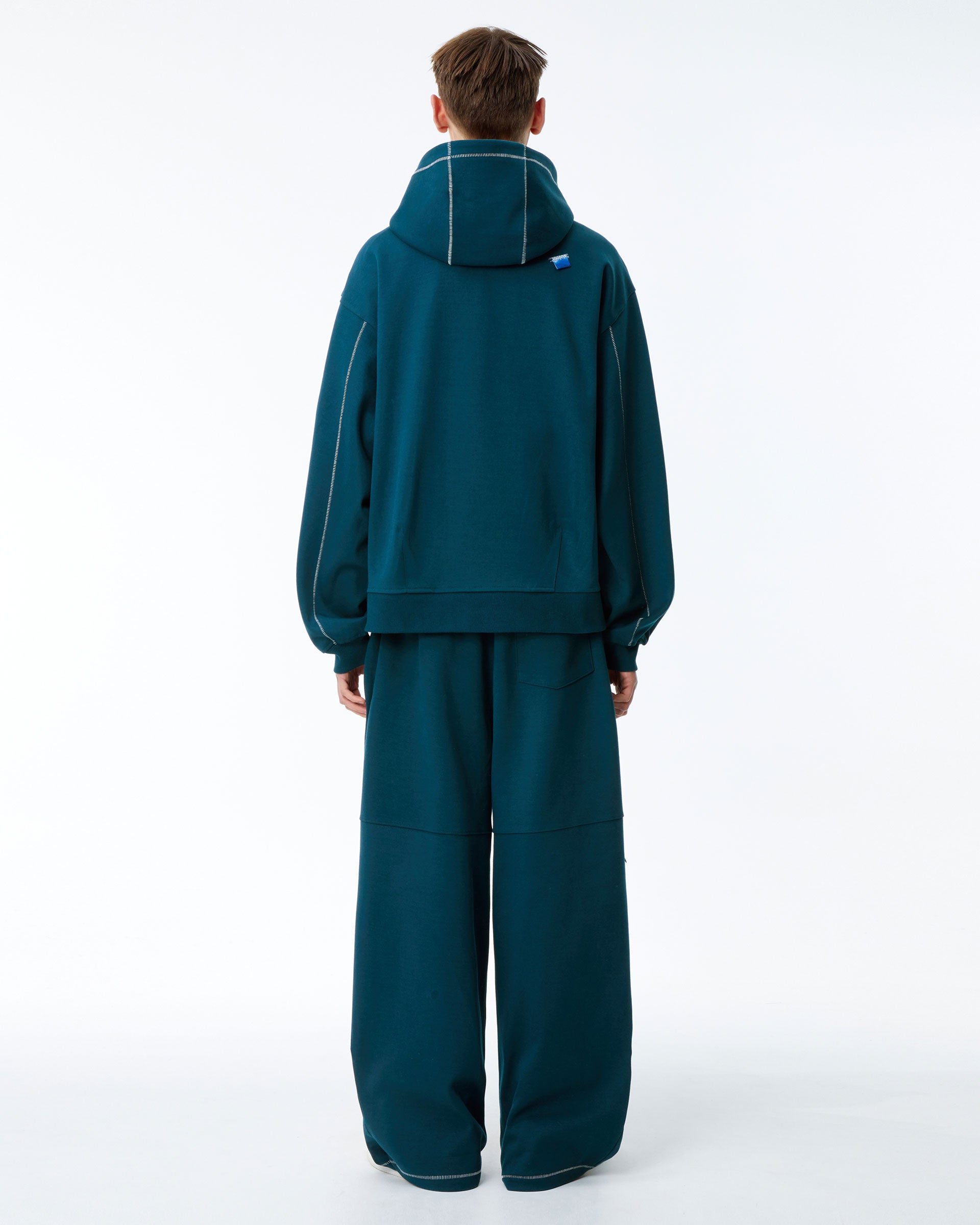 Ader Error - Nolc logo hoodie (Turquoise) product image 6 | TRAB K-Fashion Australia