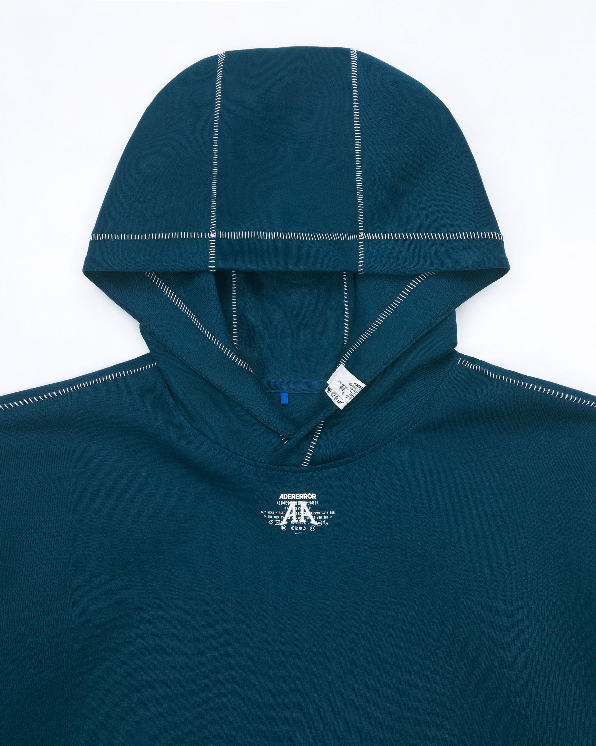 Ader Error - Nolc logo hoodie (Turquoise) product image 7 | TRAB K-Fashion Australia