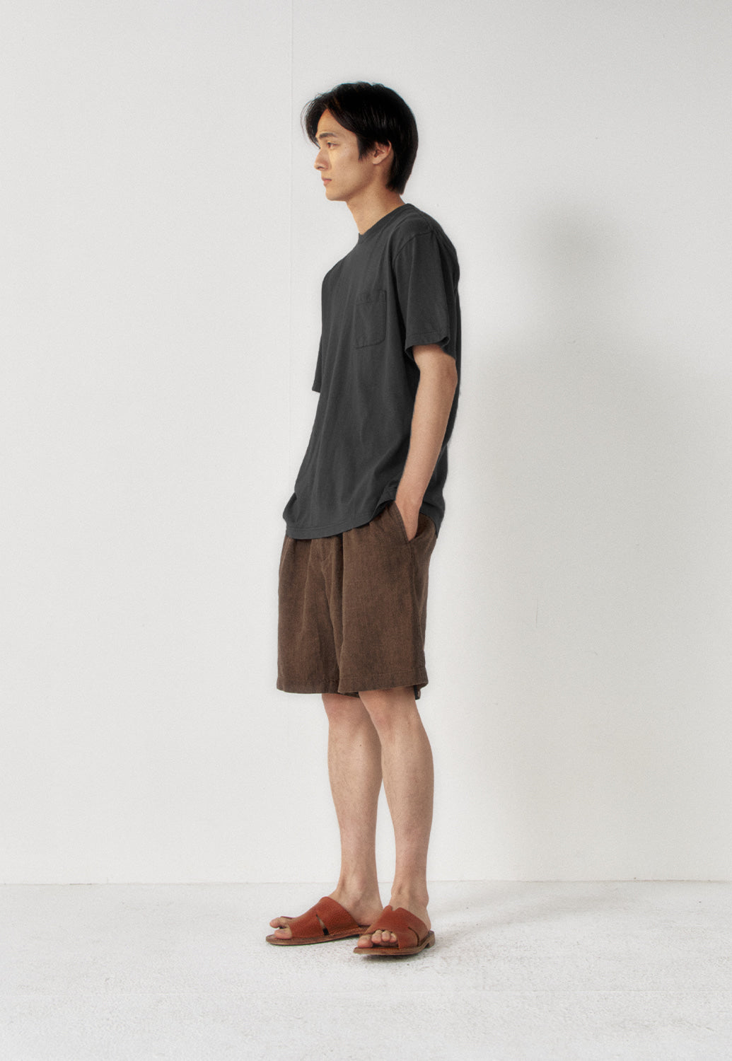 Art if acts - Garment Dyed Slub Pocket T-Shirt (Black) product image 2 | TRAB K-Fashion Australia