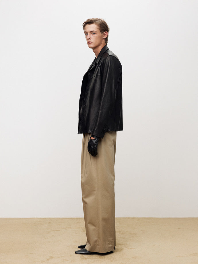 Tonywack - Vegetable Tanned Lamb Leather Jacket (Black) product image 3 | TRAB K-Fashion Australia