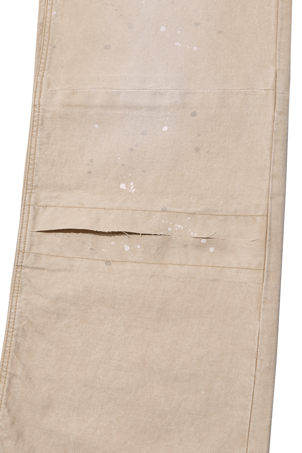 Matin Kim - Unbalance Cut Point Vintage Cotton Pants (Beige) product image 4 | TRAB K-Fashion Australia