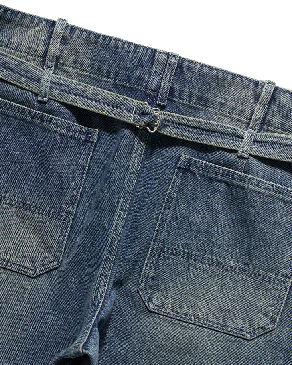 Eastlogue - Cinch Back Curved Pants (Vintage Indigo) product image 6 | TRAB K-Fashion Australia