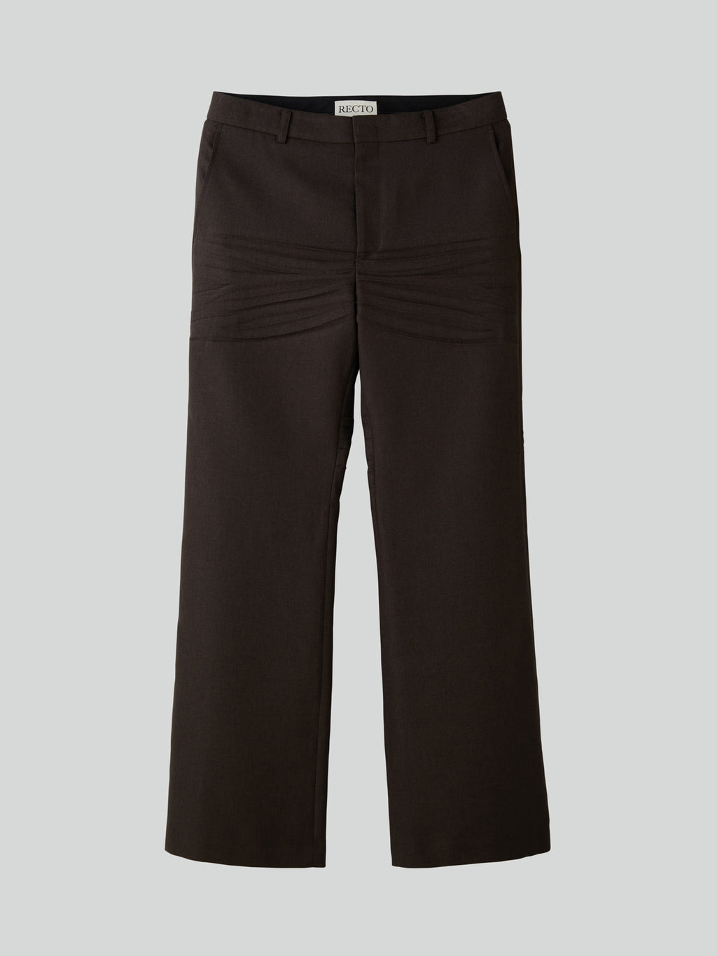 Recto - Crease Detail Flare Pants (Vintage Brown) product image 11 | TRAB K-Fashion Australia